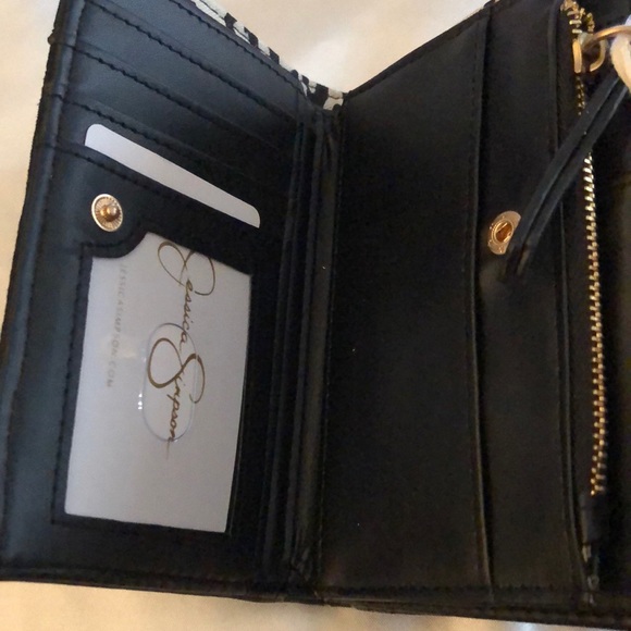 Jessica Simpson Farah Small Fran Faux Leather Indexer Wallet Meteorite NWT - Picture 11 of 12